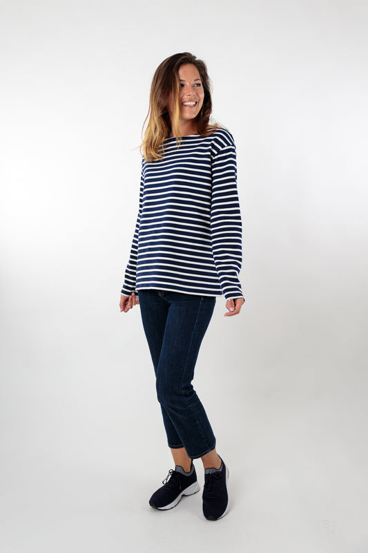 Classic long-sleeved sailor top