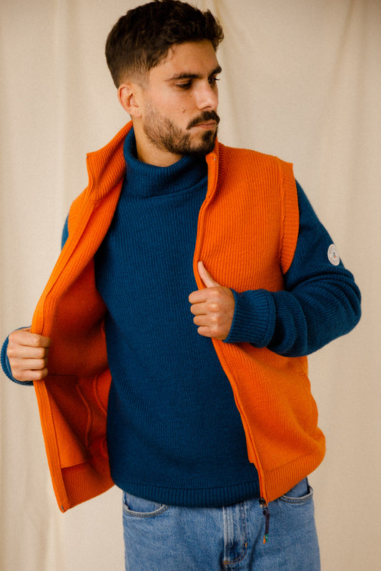 Blouson zippé sans manche Edouard