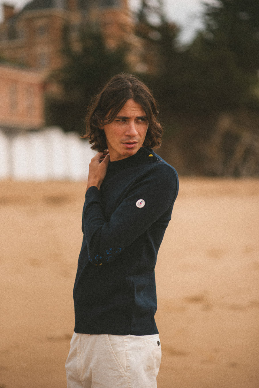 Royal Mer Pull Avec Ancre Marine Hot Marque De Vetement Marin Discount