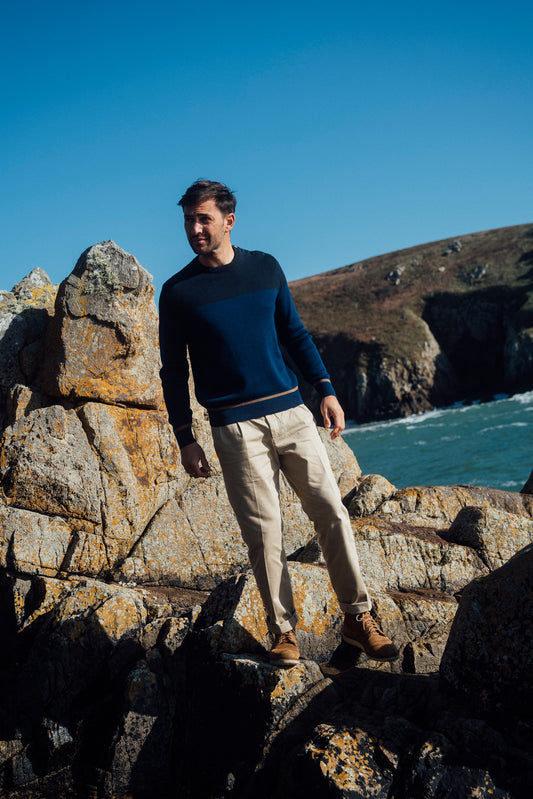 GC3 two-tone sailor sweater