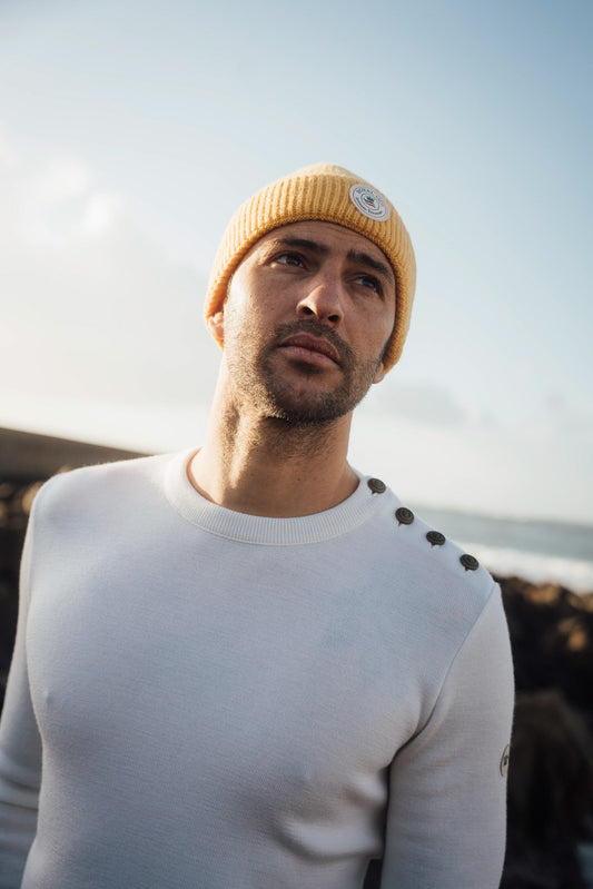 FITTED PLAIN SAILOR SWEATER