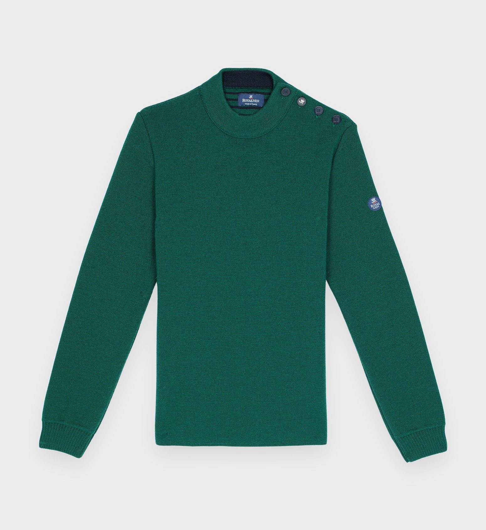 Plain sailor sweater 100% virgin wool – Royal Mer