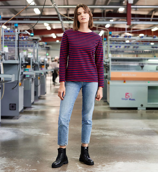 Classic long-sleeved sailor top