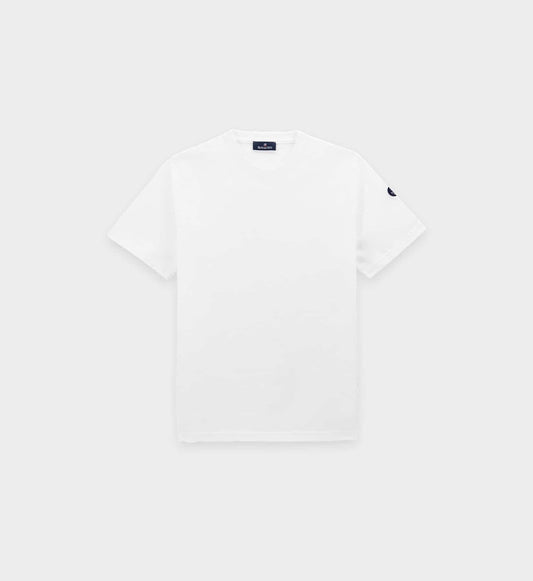 Short-sleeved round-neck T-shirt in organic cotton