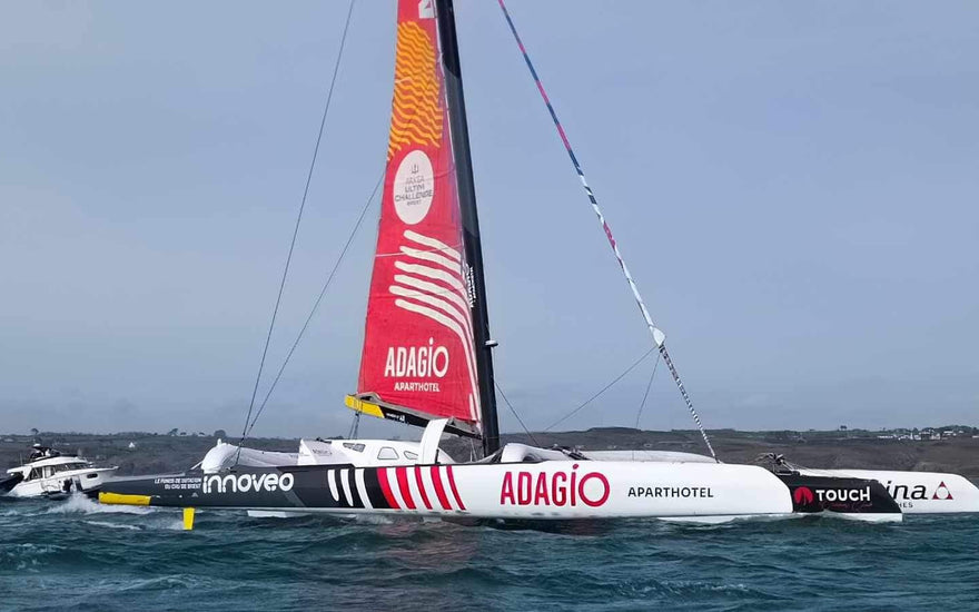 Eric Péron termine le défi Arkea Ultim Challenge