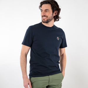 Embroidered rm/boat and anchor t-shirt