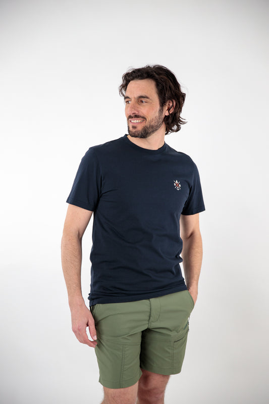 Embroidered rm/boat and anchor t-shirt