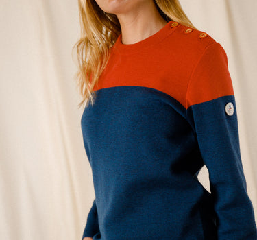 Pull marin bicolore