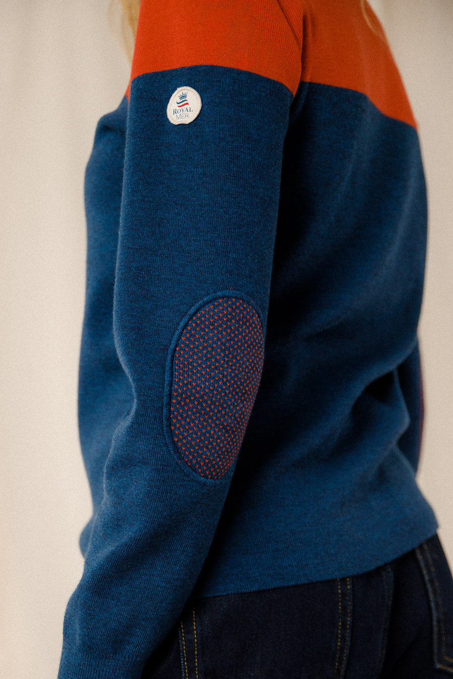 Pull marin bicolore