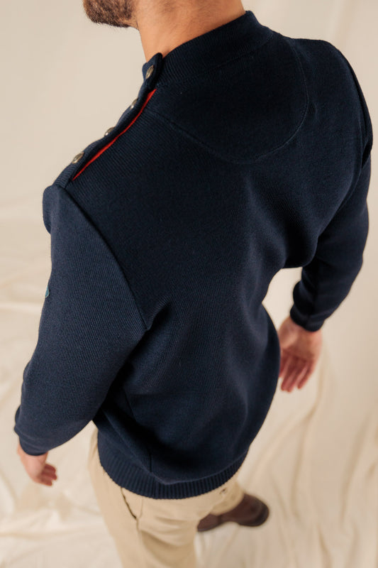 COMFORT FIT SAILOR NECK SWEATER
