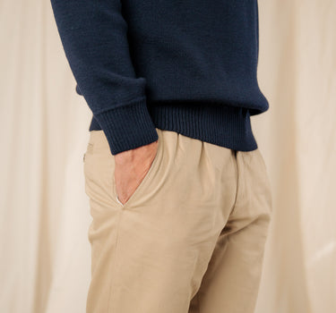COMFORT FIT SAILOR NECK SWEATER