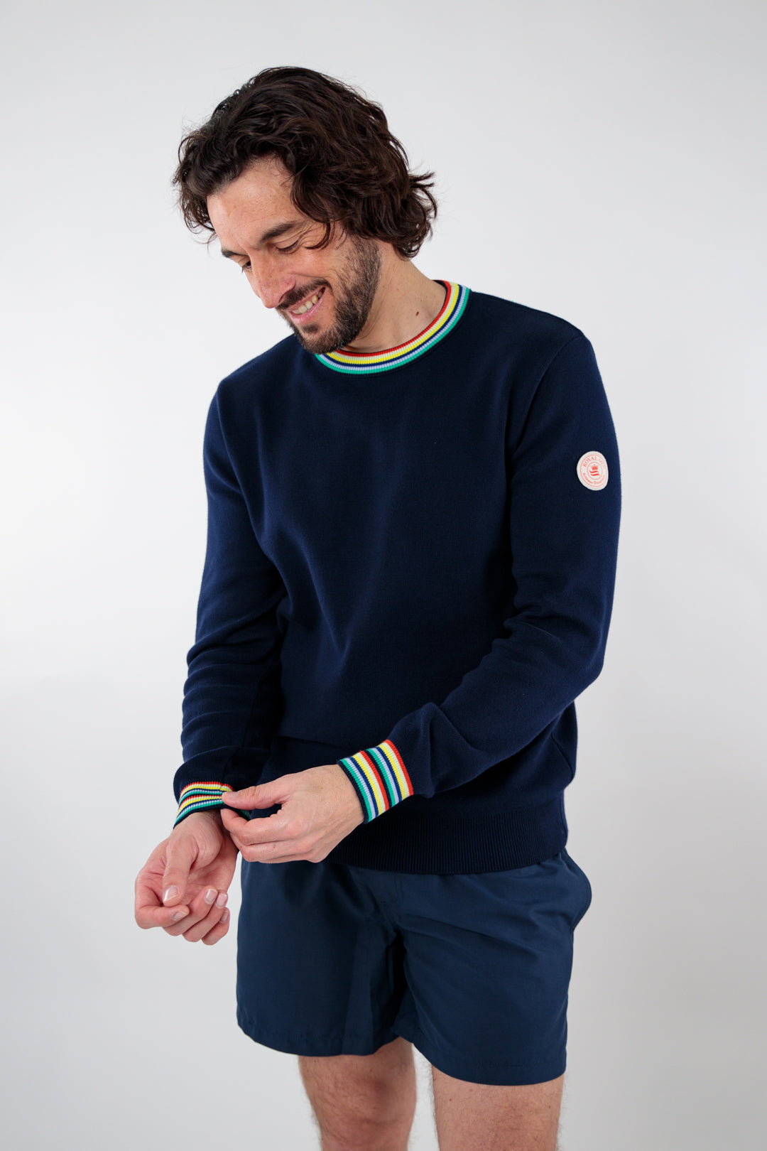 Pull finition multicolores