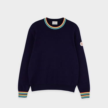 Multicolored finish sweater