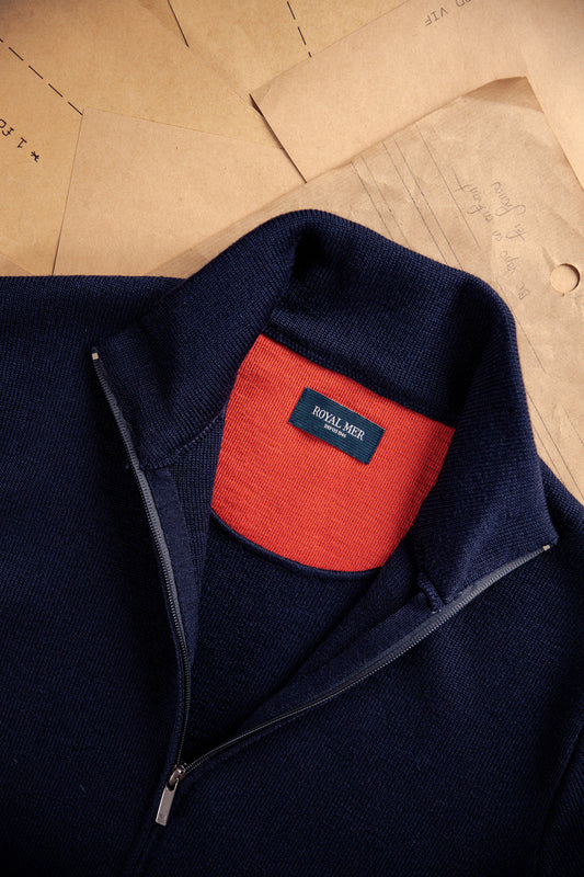 VESTE AJUSTEE COL MONTANT