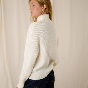 Mohair turtleneck sweater