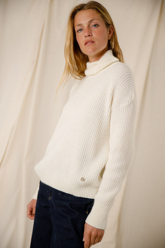 Mohair turtleneck sweater