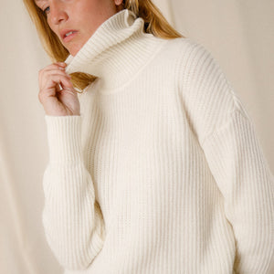 Mohair turtleneck sweater