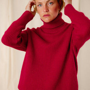 Mohair turtleneck sweater