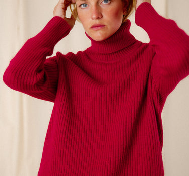 Mohair turtleneck sweater