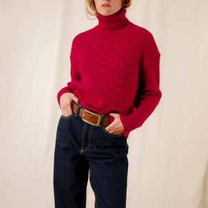 Mohair turtleneck sweater