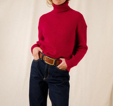 Mohair turtleneck sweater
