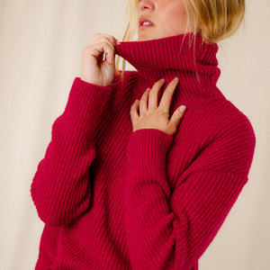 Mohair turtleneck sweater