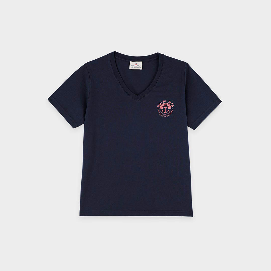 Tee-shirt ancre + arc en ciel