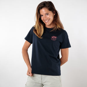 Tee-shirt ancre + arc en ciel col rond