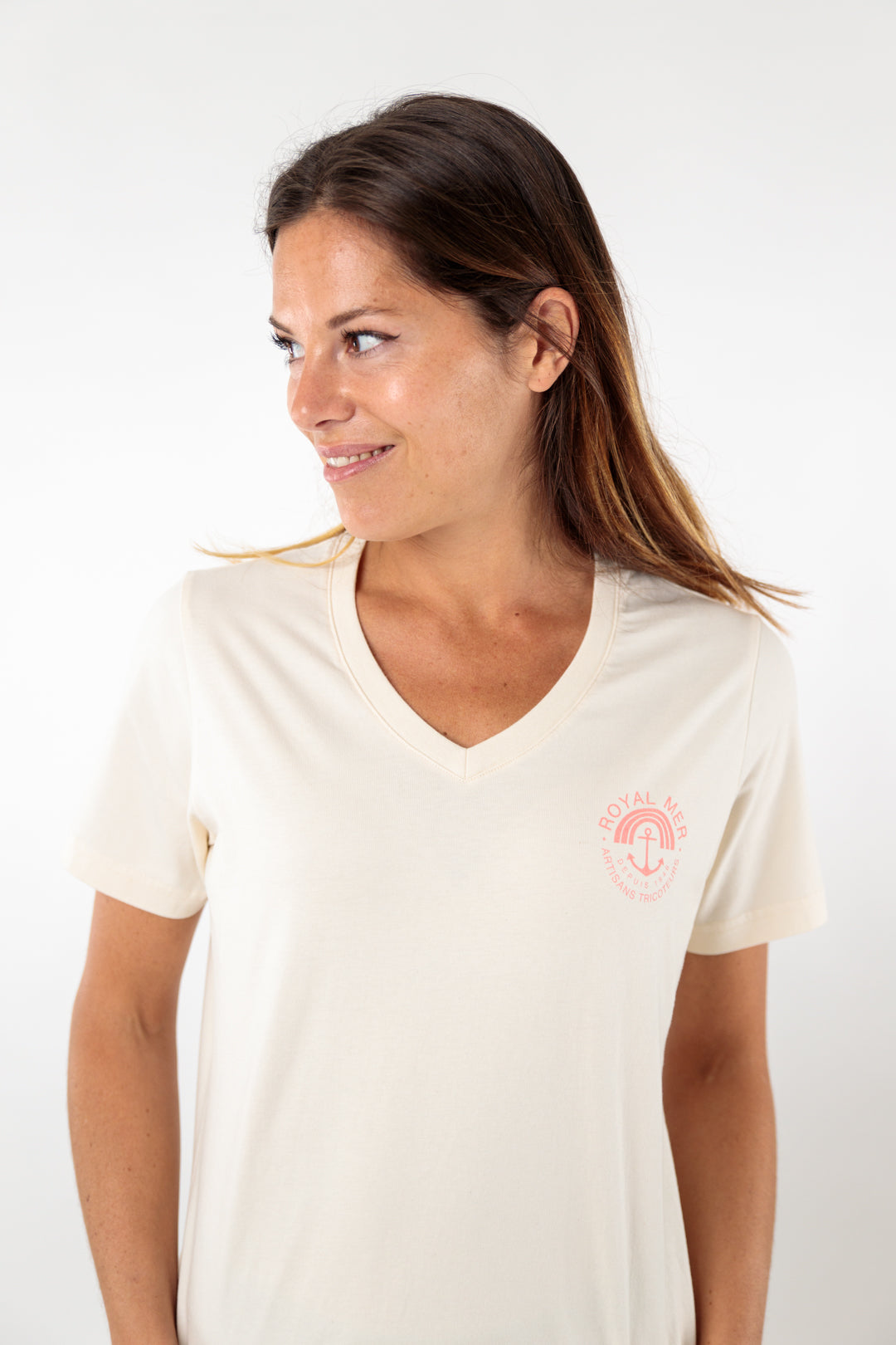 Tee-shirt ancre + arc en ciel