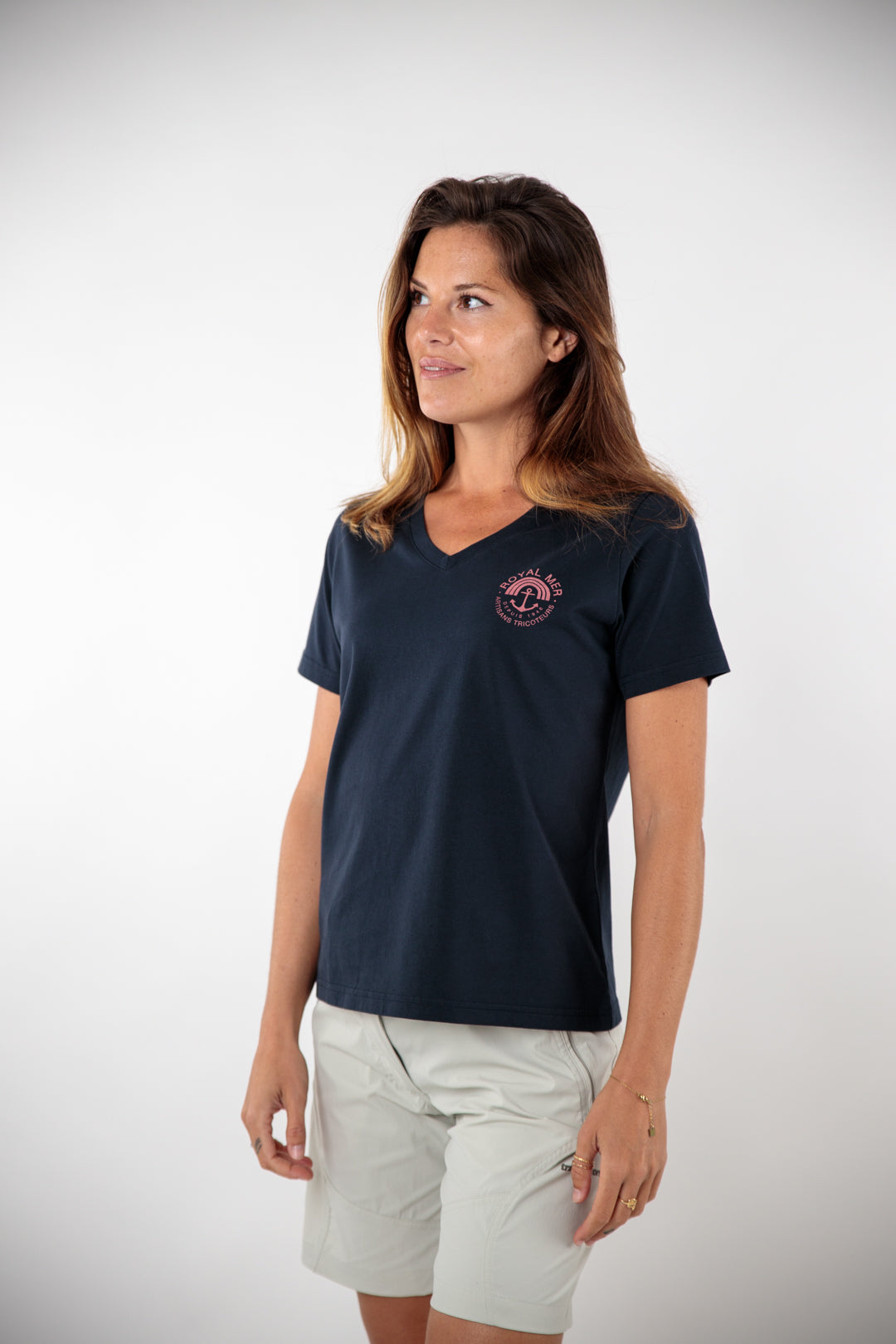 Tee-shirt ancre + arc en ciel