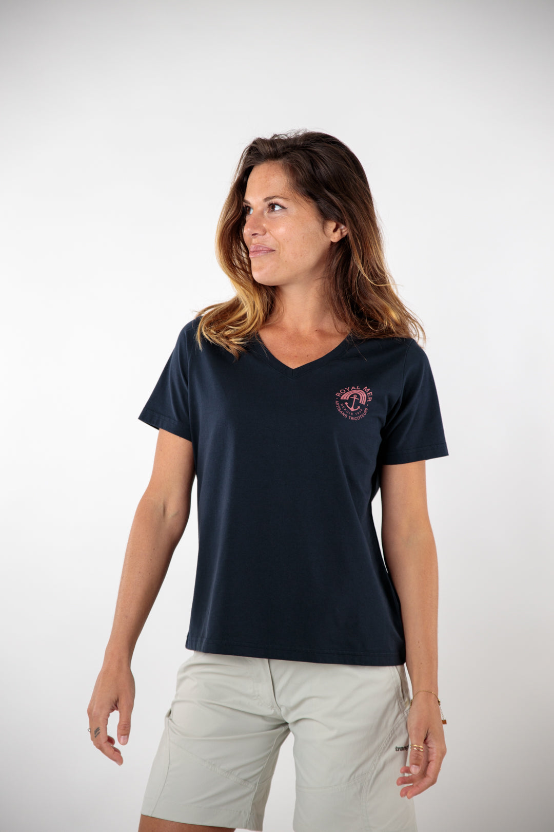Tee-shirt ancre + arc en ciel