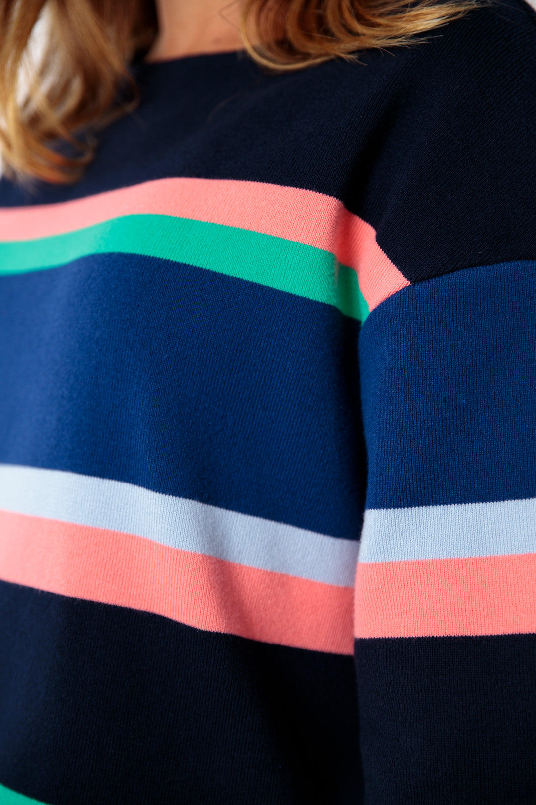 Multicolored striped sweater