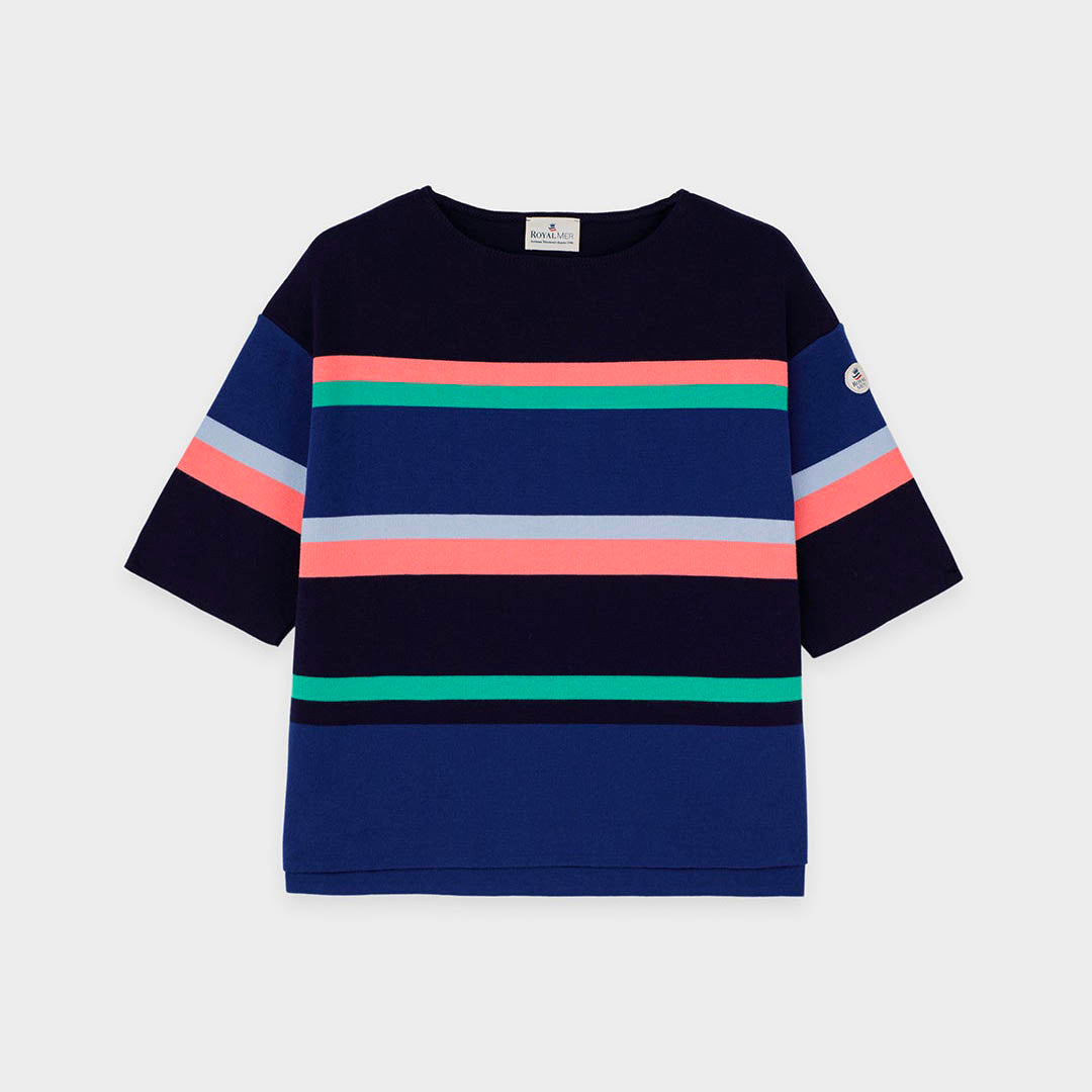 Multicolored striped sweater