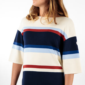 Multicolored striped sweater