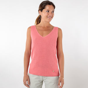 Plain v-neck tank top