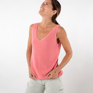 Plain v-neck tank top