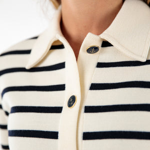 Two-tone striped jacket