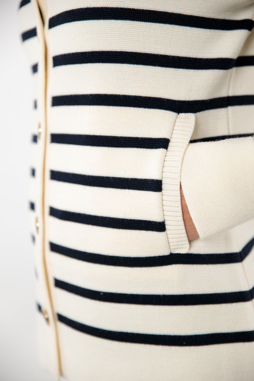 Two-tone striped jacket