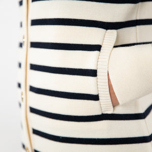 Two-tone striped jacket