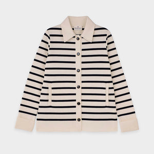 Two-tone striped jacket