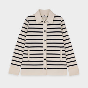 Two-tone striped jacket