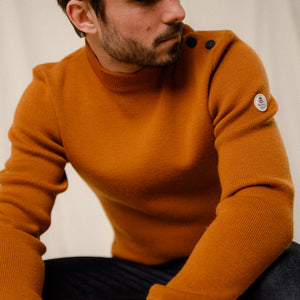 Pull laine vierge bicolore