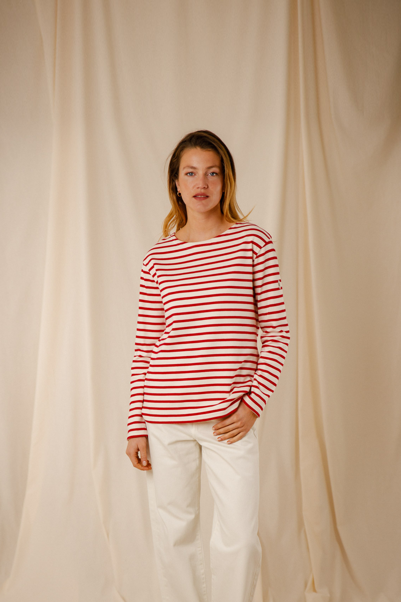 Classic long-sleeved sailor top