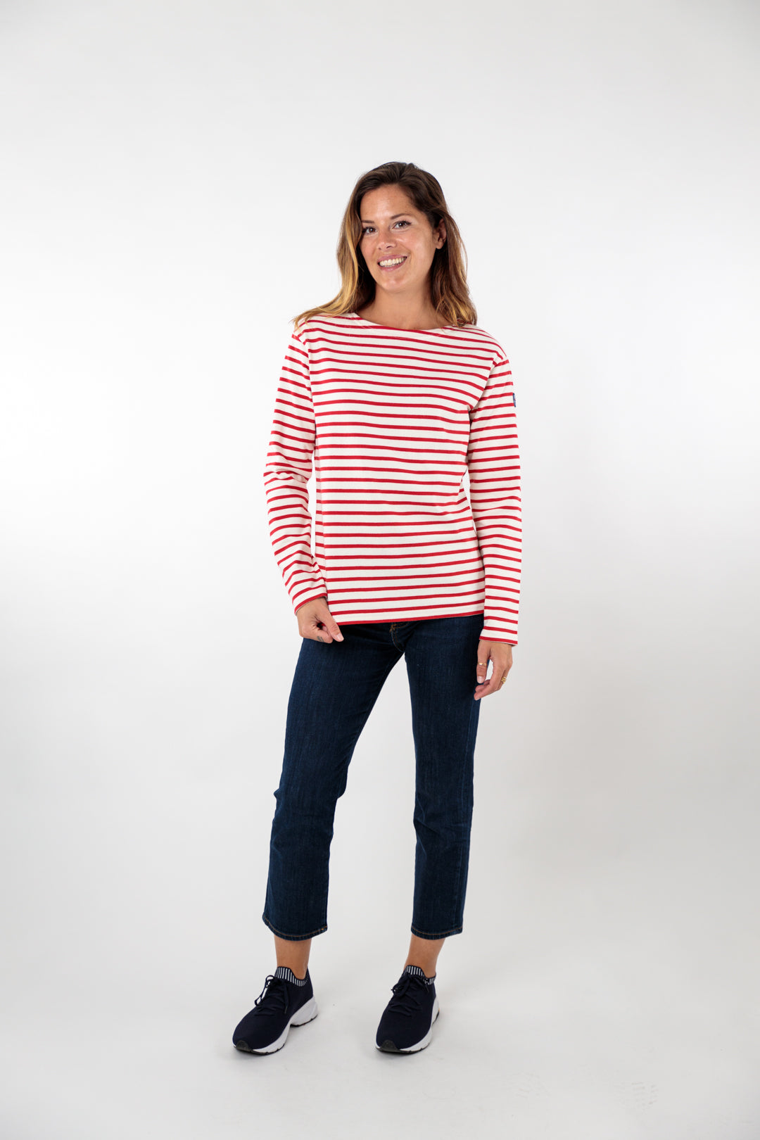 Classic long-sleeved sailor top