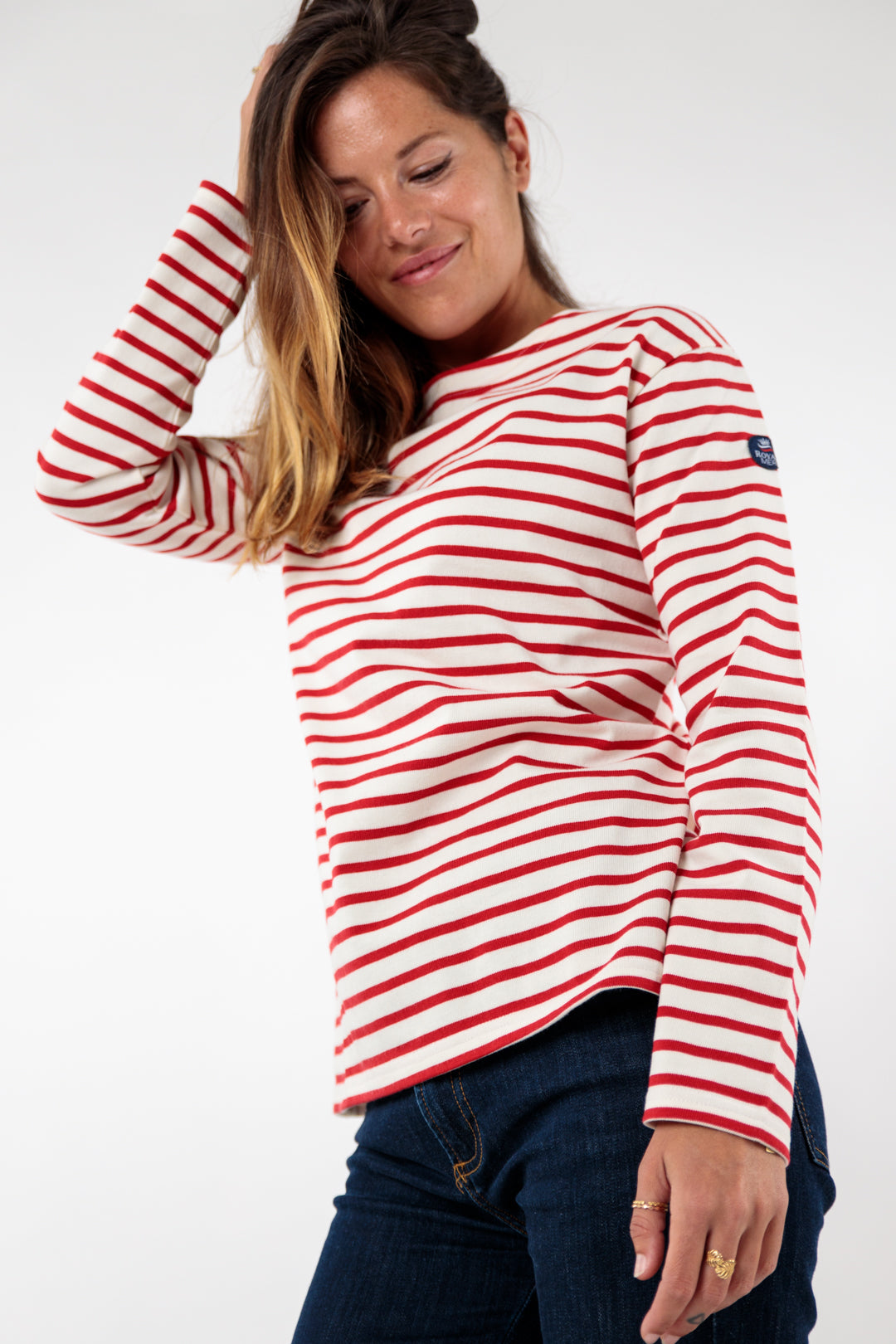 Classic long-sleeved sailor top