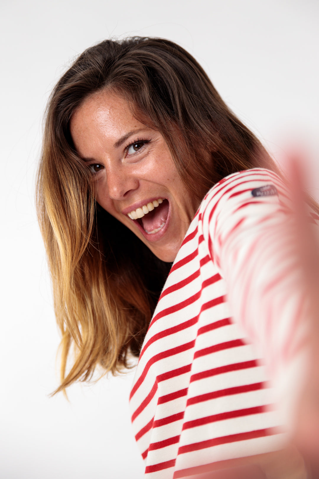 Classic long-sleeved sailor top