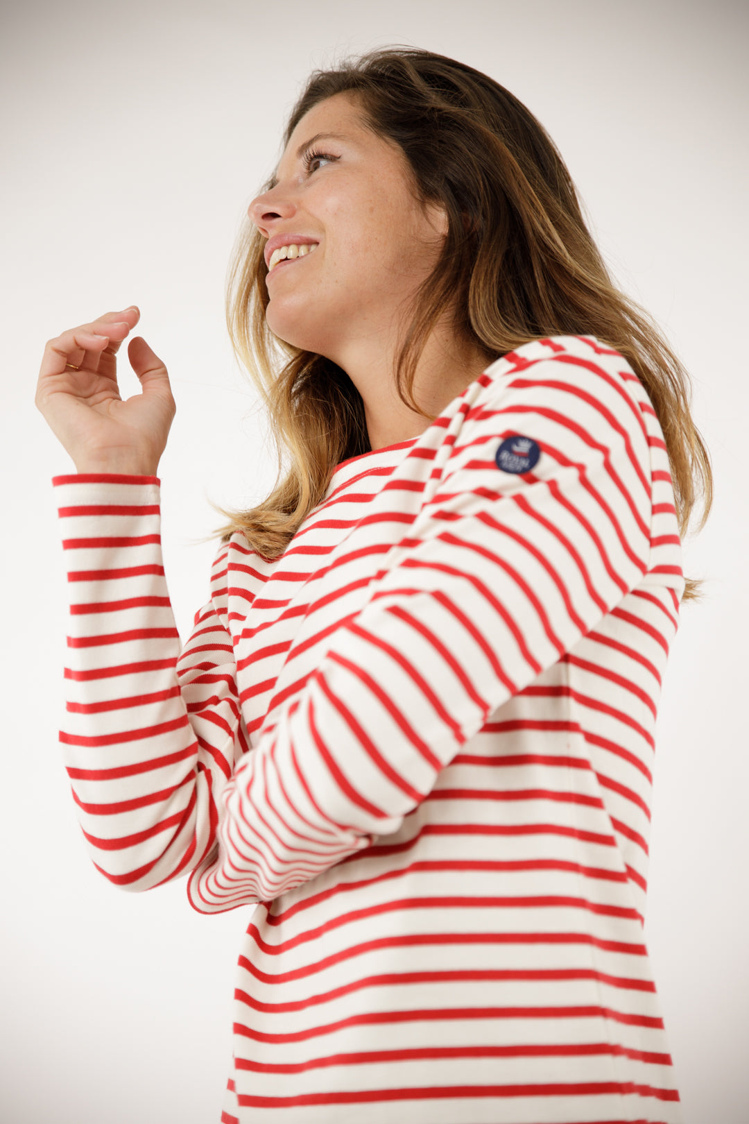 Classic long-sleeved sailor top