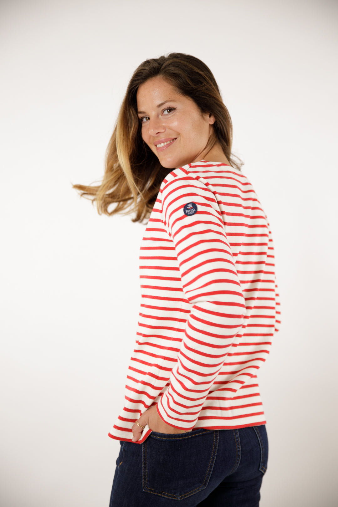 Classic long-sleeved sailor top