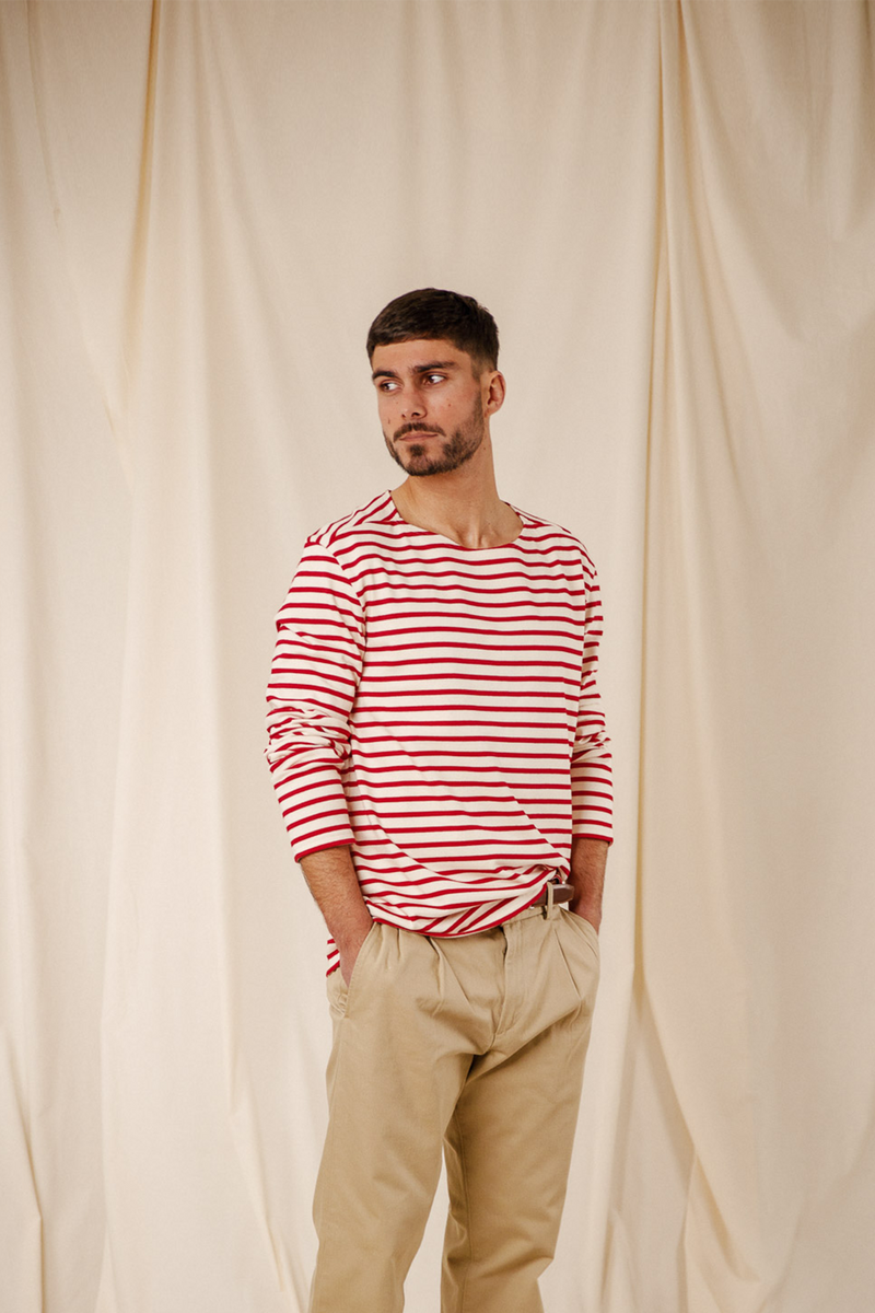 Classic long-sleeved sailor top