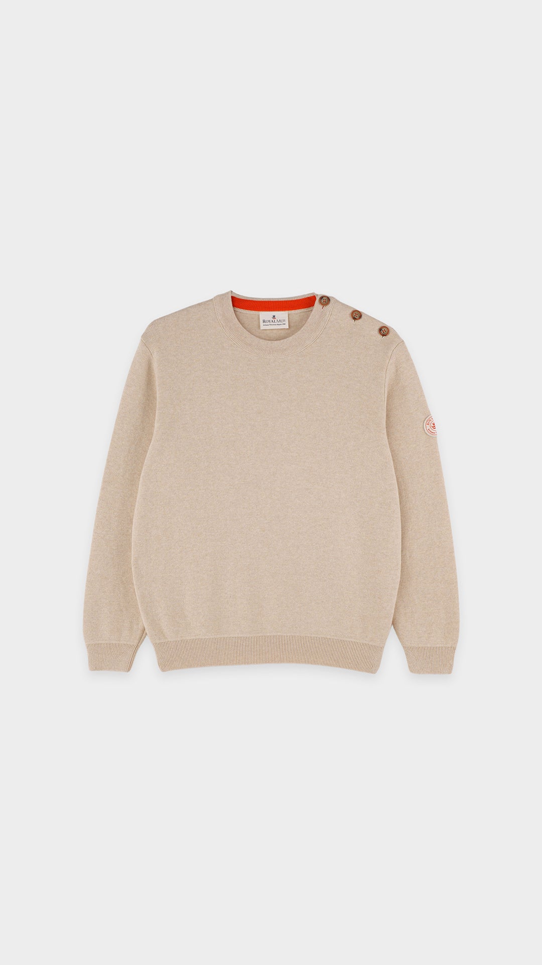 Plain cotton sweater